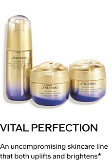 VITAL PERFECTION An uncompromising skincare line that both uplifts and brightens* 