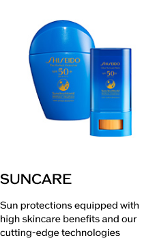 SUNCARE Sun protections equipped with high skincare benefits and our cutting-edge technologies  