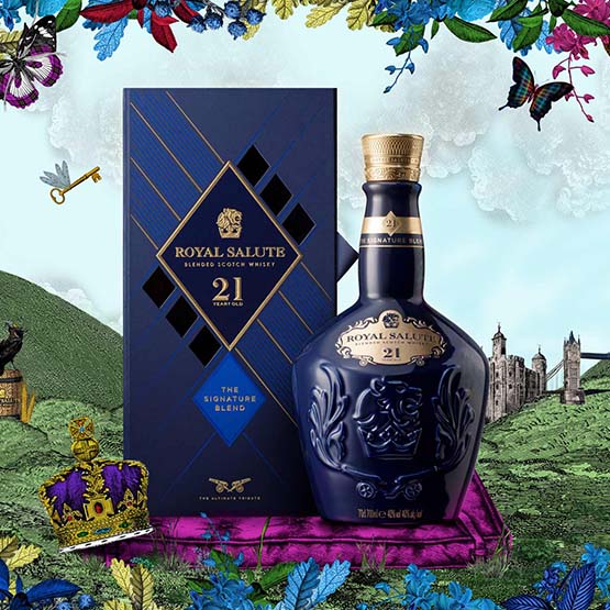 ROYAL SALUTE 21 YEARS OLD THE SIGNATURE BLEND SCOTCH WHISKY